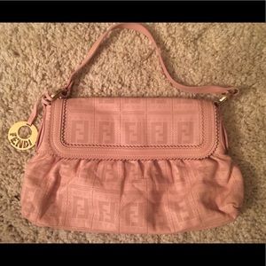 Fendi Zucca “Chef’s Hat” Leather Purse